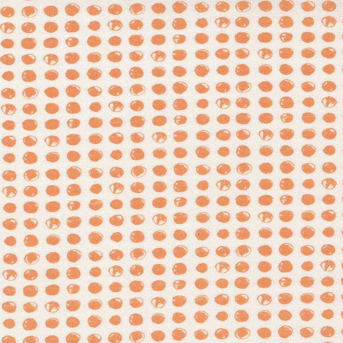Late October Dots By Sweetwater For Moda Vanilla / Orange