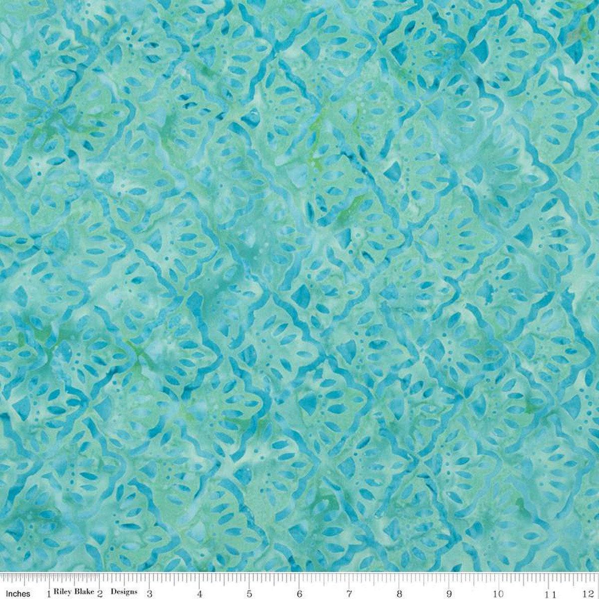 SALE Batiks Expressions That Summer Feelin' BTHH1217 Poolside - Riley Blake Designs - Hand-Dyed Tjaps Print - Quilting Cotton