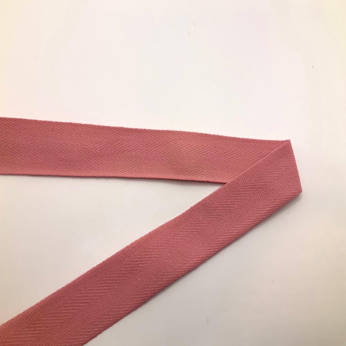 1″ Cotton Tape Baby Pink