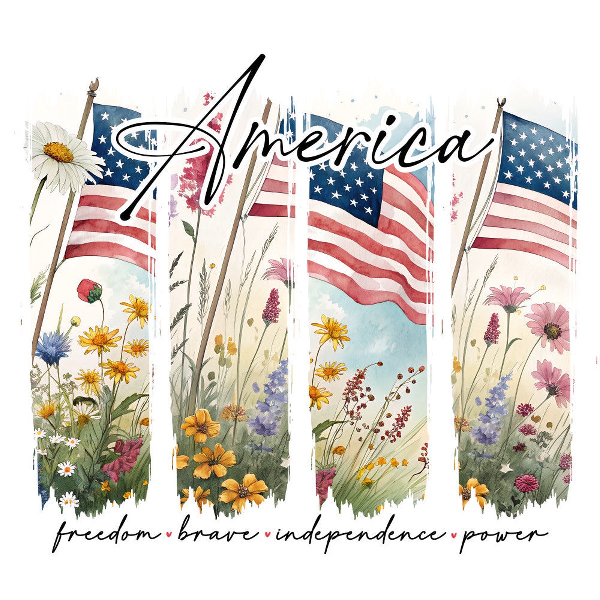 America Freedom Brave Fabric Panel 1
