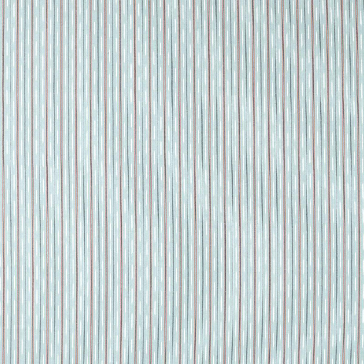 Sabu Stripe Porcelain/Coral Sabu Stripes & Ikats Fabric by Sanderson
