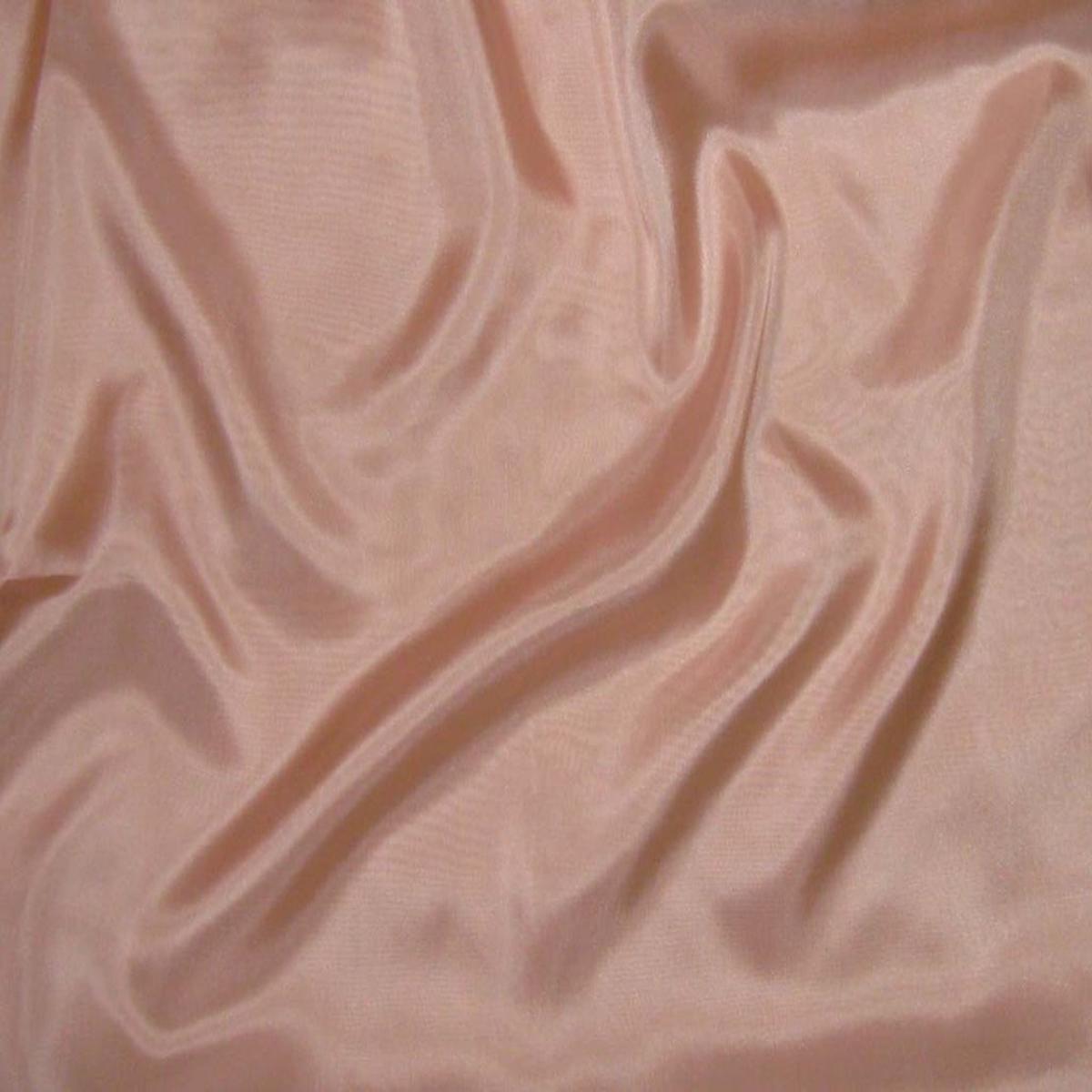 Peachy Pink – 8mm Silk Habotai – By the Yard (45 Inches wide)
