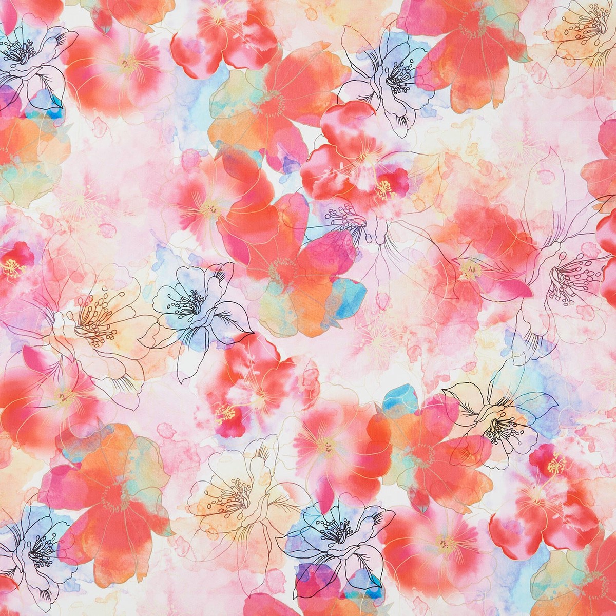 Wide Collection – Flowers Blossom 108″ Wide Backing