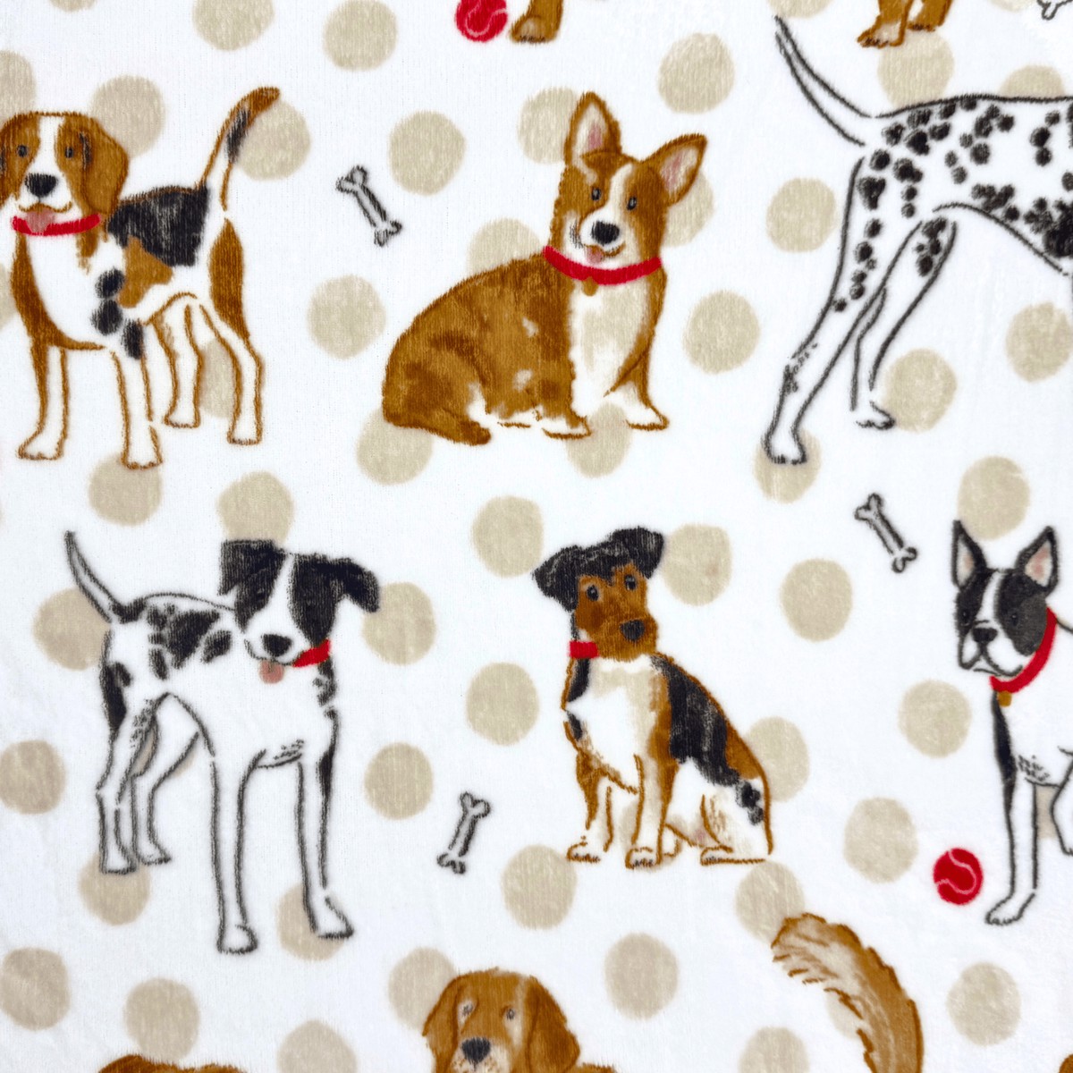 Printed Mongolian Fleece Doggy Dayz