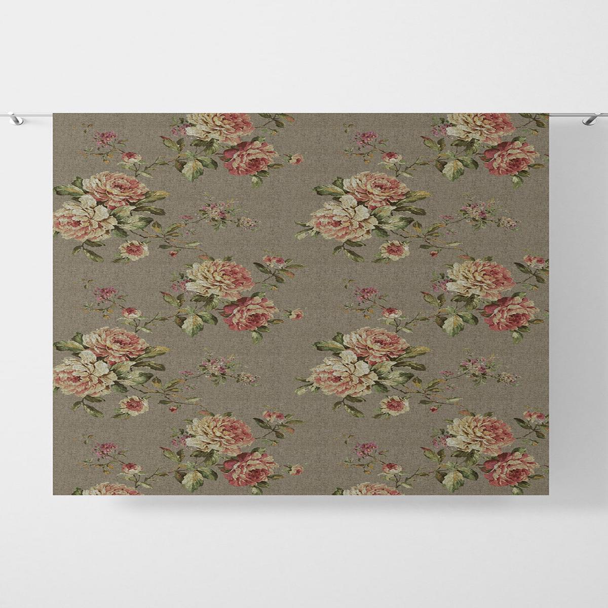 'Cubano' Fabric by the Yard (Grey/ Green/ Pink)