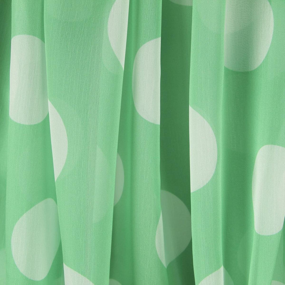 Chiffon Mint White Dots
