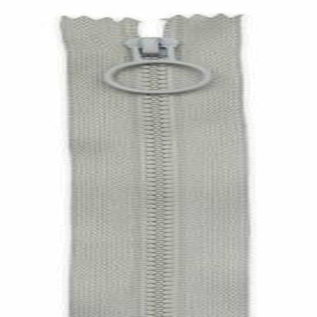 Zakka 9in Grey Hoop Pull Zipper 2pk