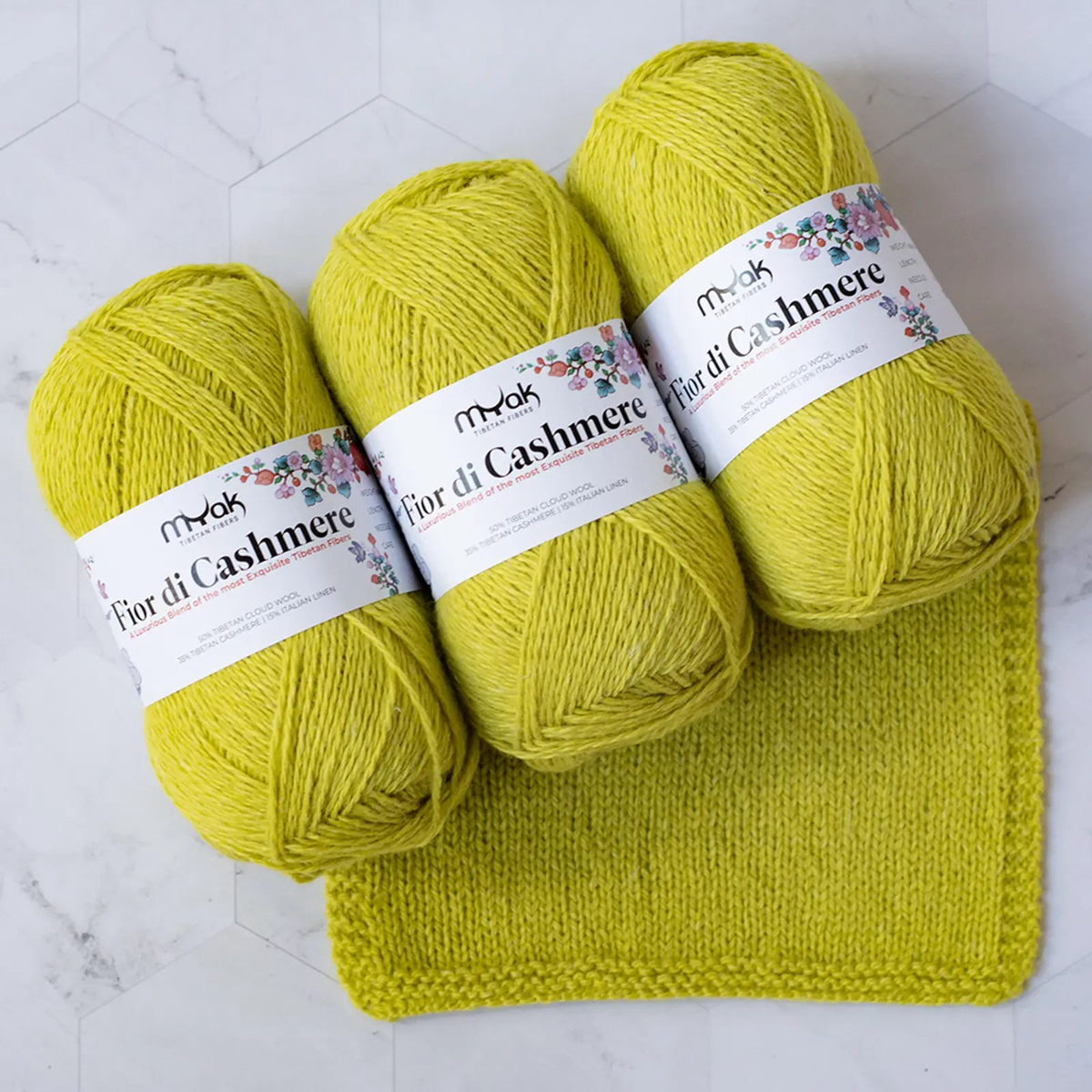 mYak Fior di Cashmere - Bright Canary