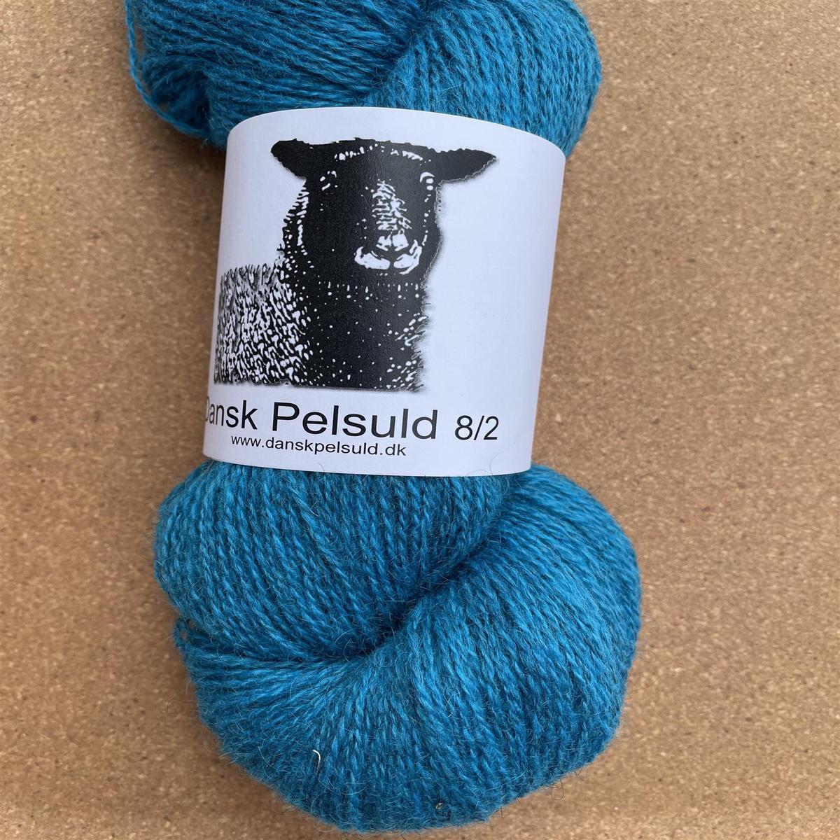 07 Turquoise - Dansk pelsuld 8/2