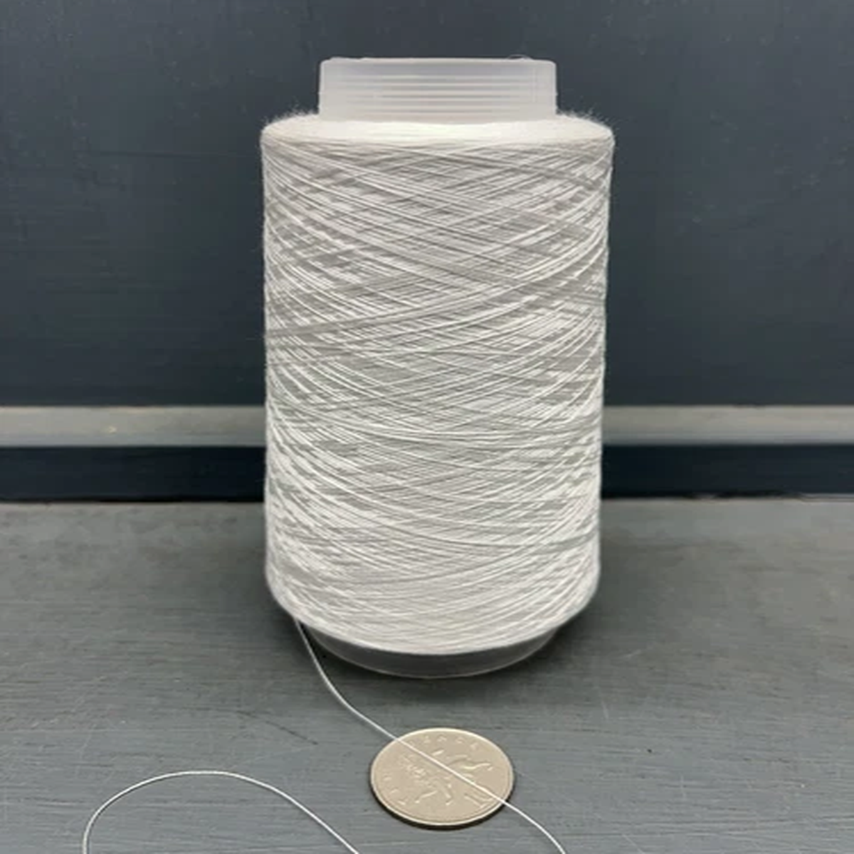 100G BLEACHED WHITE COLOUR 2/80NM 100% VERY FINE SILK YARN BLEACHED