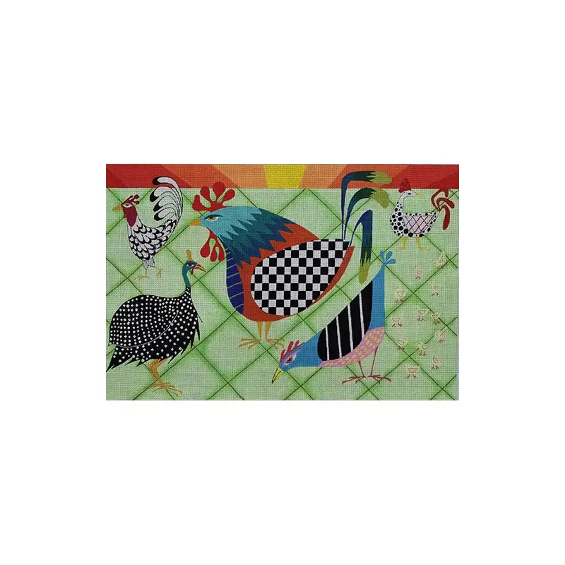 Zecca Cockadoodliedoo Needlepoint Canvas