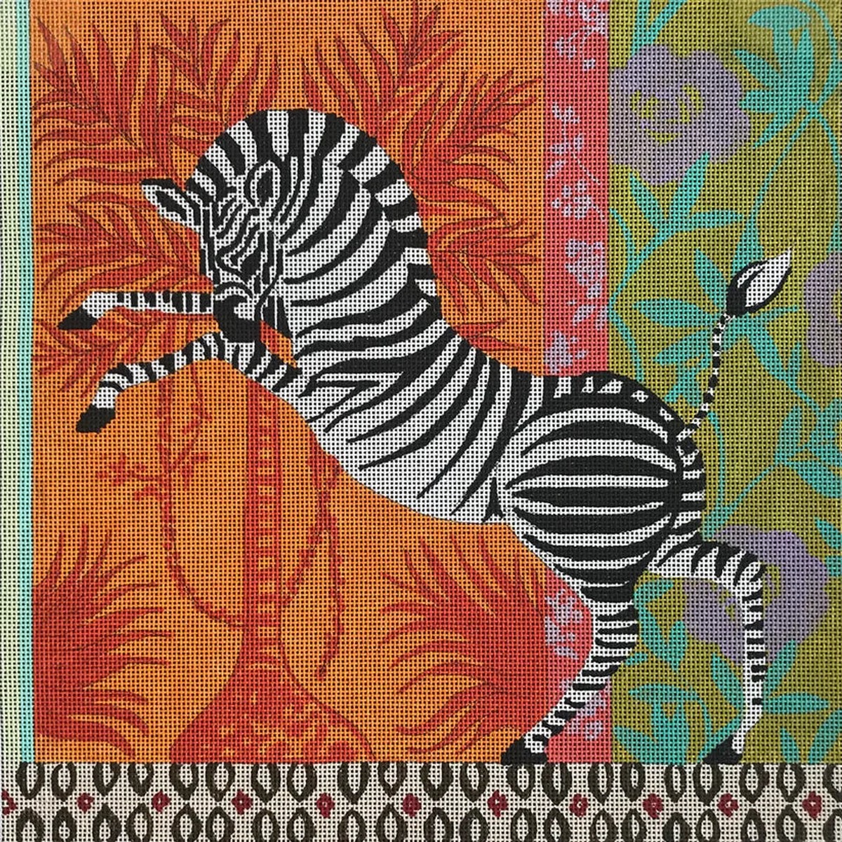 Zebra Colorful Background Colors of Praise