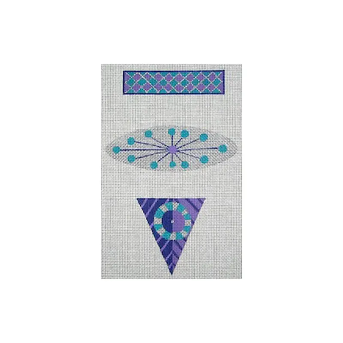 Zecca 3 Piece Ornament Needlepoint Canvas