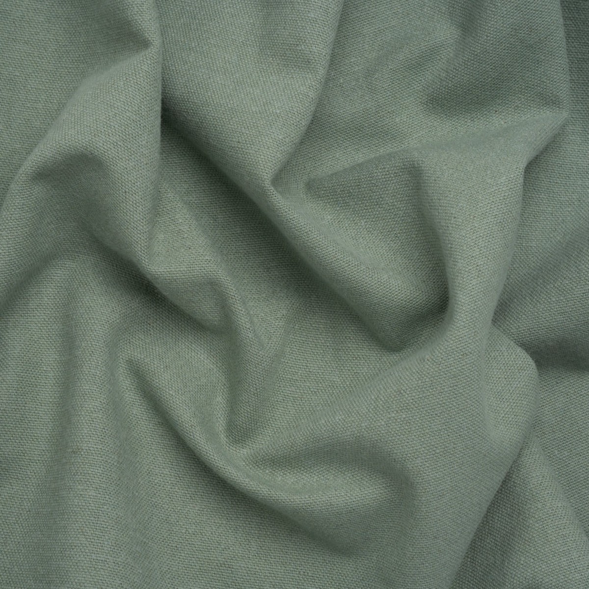 Brushed Cotton and Linen Woven - Aqua - British Imported