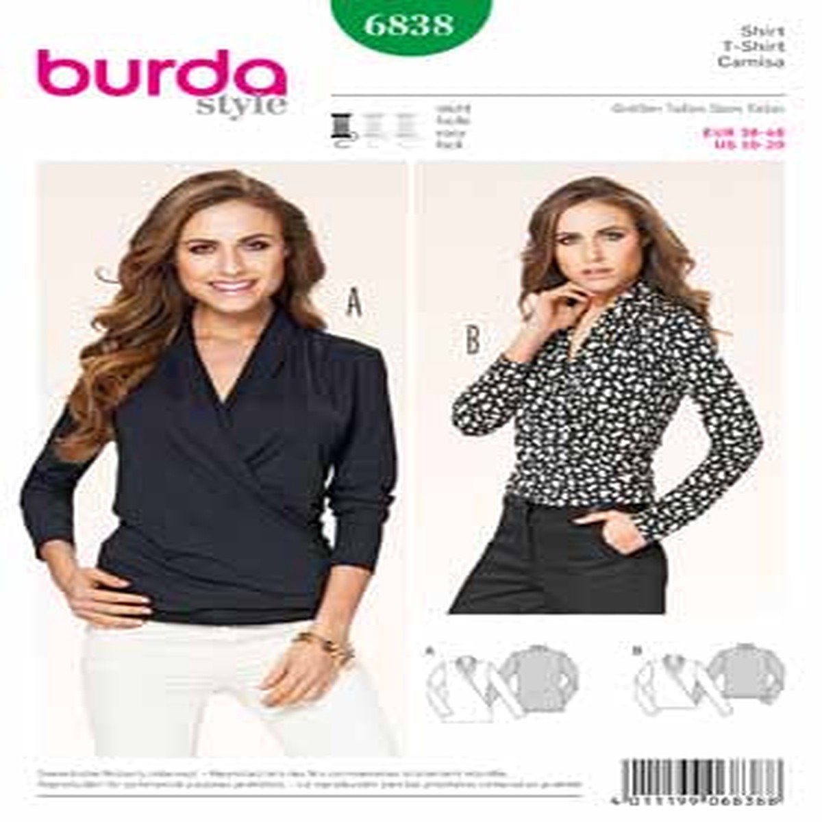 BURDA - 6838 Ladies Top