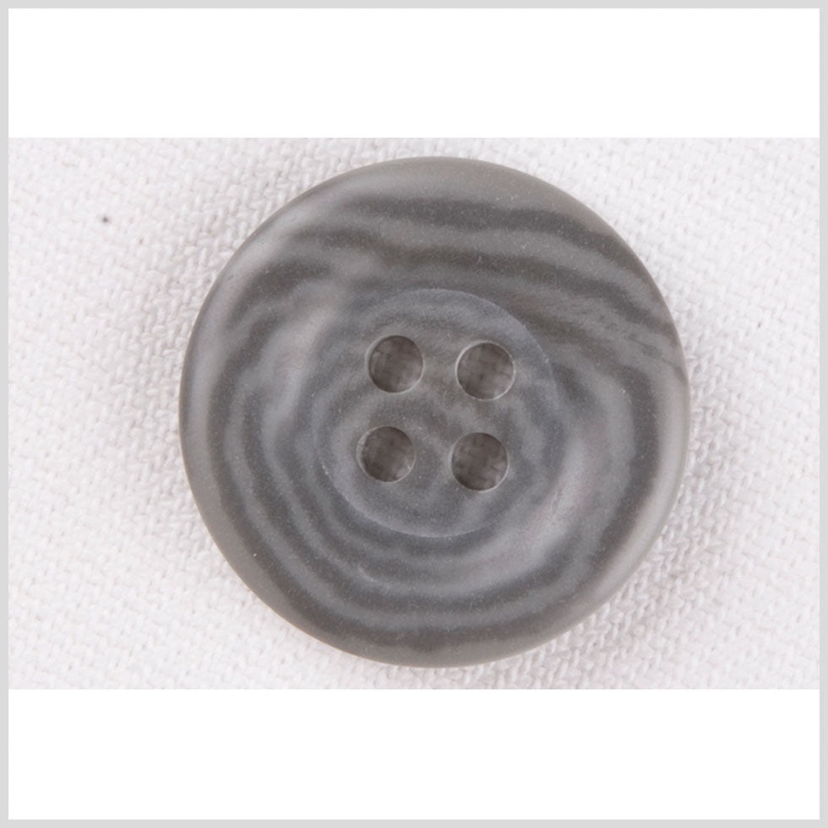 Plastic 4-Hole Button - 36L/23mm - Dark and Light Gray Spiral