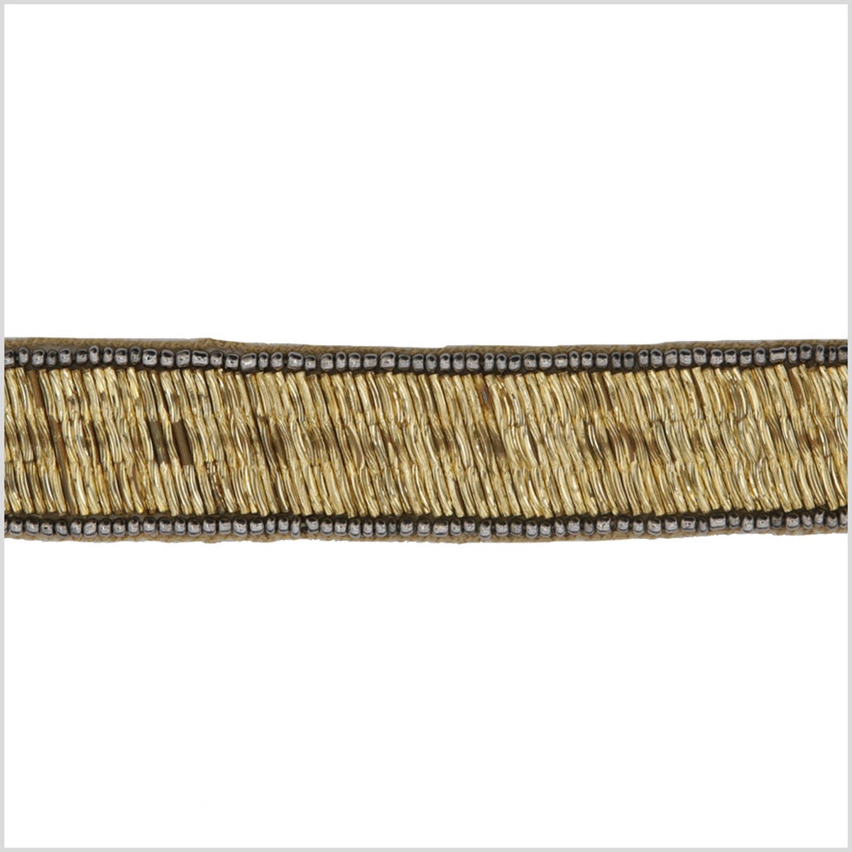 1" Gold/Copper Beaded Trim
