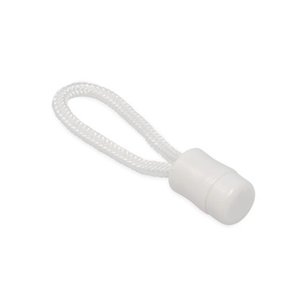 Zipper Pull Tab White