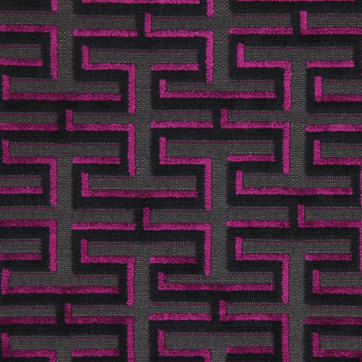 Zwart Cardinal Square Geometric Velvet