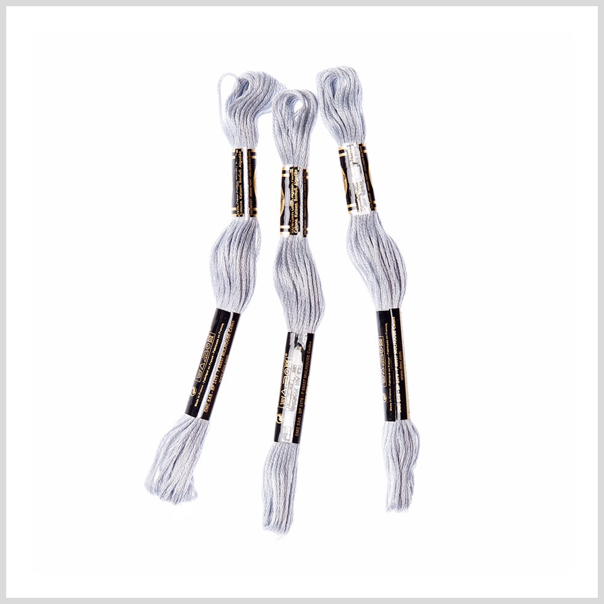3-Pack DMC Size 6 Embroidery Floss #415 Pearl Gray