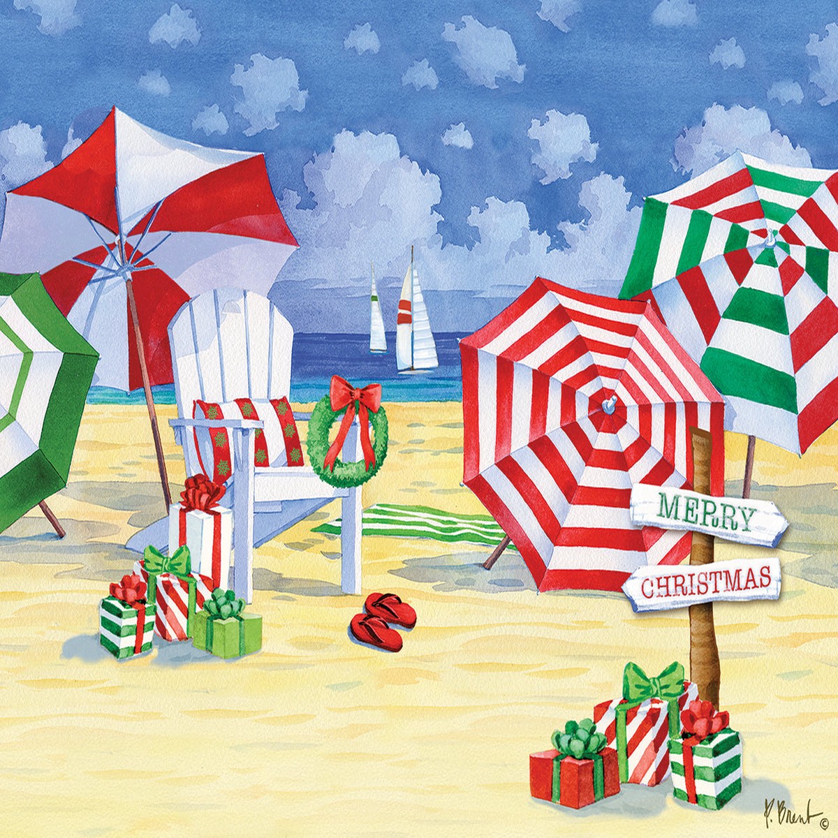 Holiday Umbrella Beach