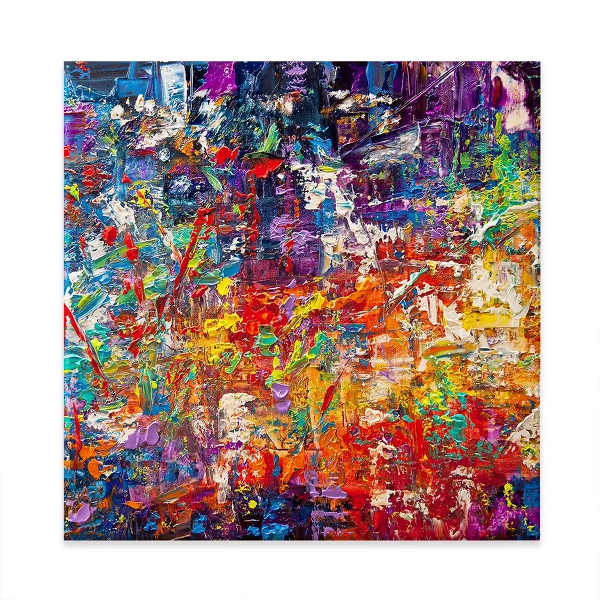 20 More Million Things To Do Square Canvas Print